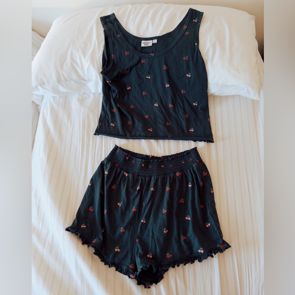 Cherry Heart Pajama Set